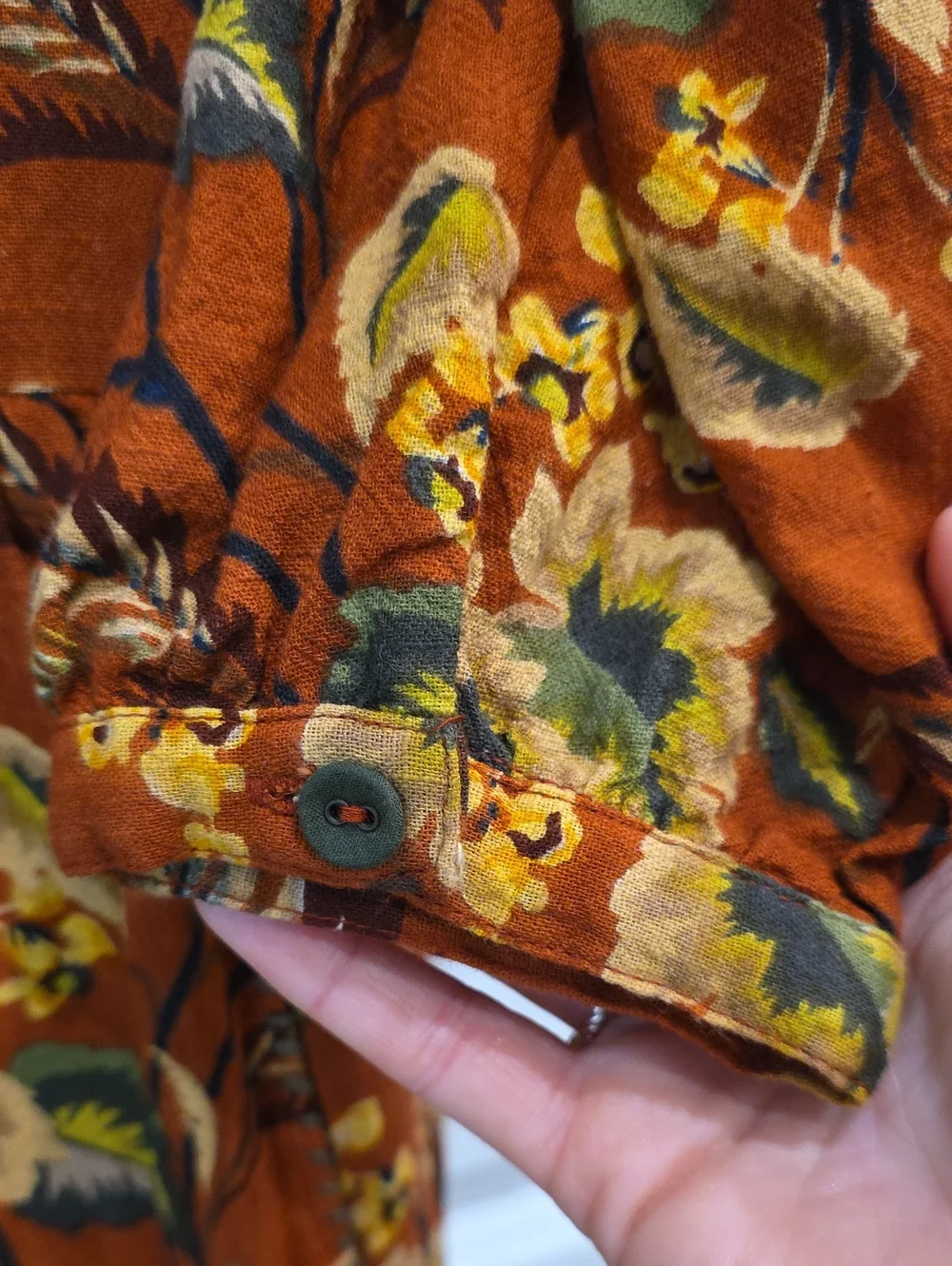 April Cornell Cottagecore Boho Forest-witch Fern Forest Autumn Midi Dress XXS